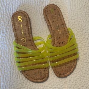 BC Yellow Strappy Sandals